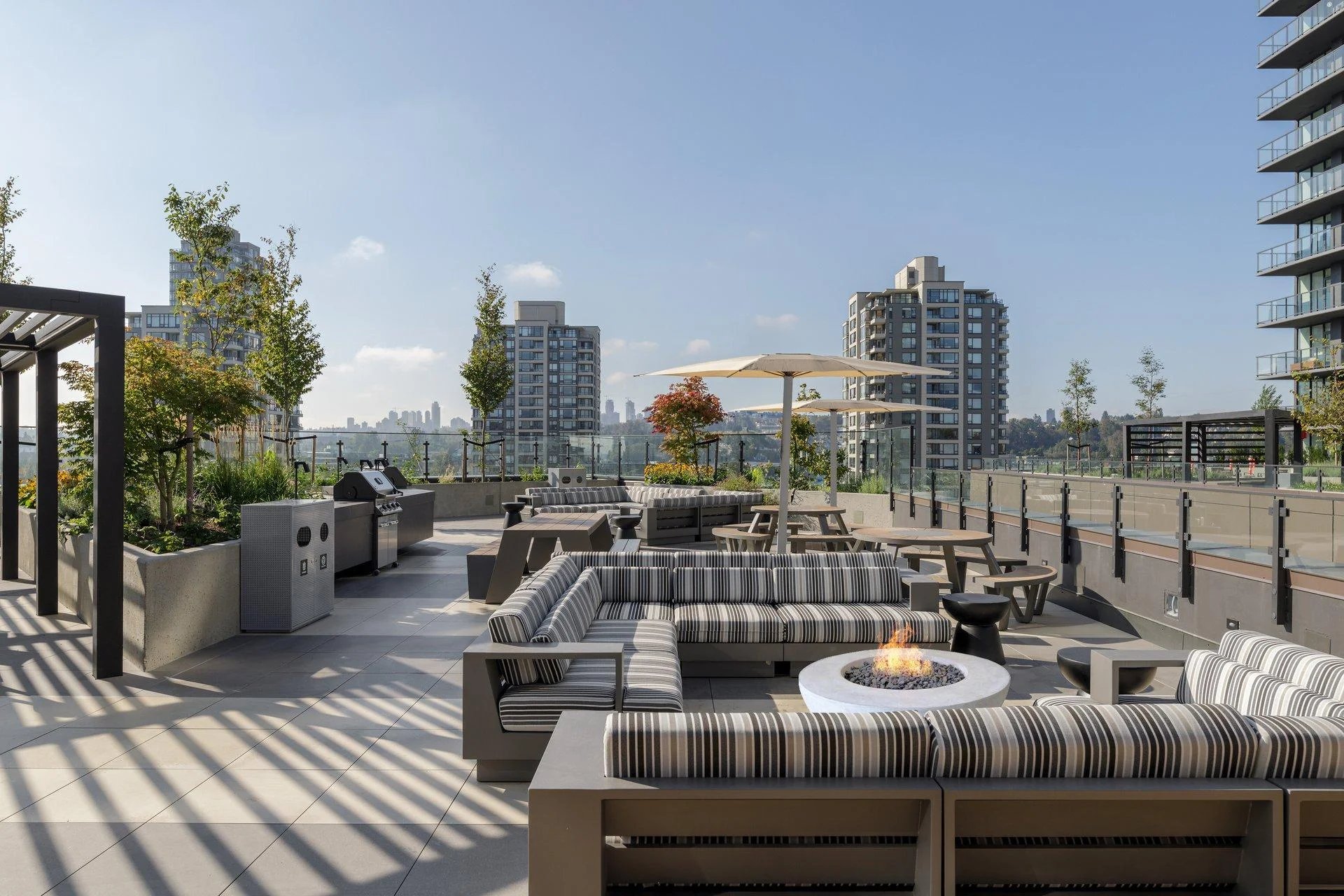 BBQ terrace and fire pit